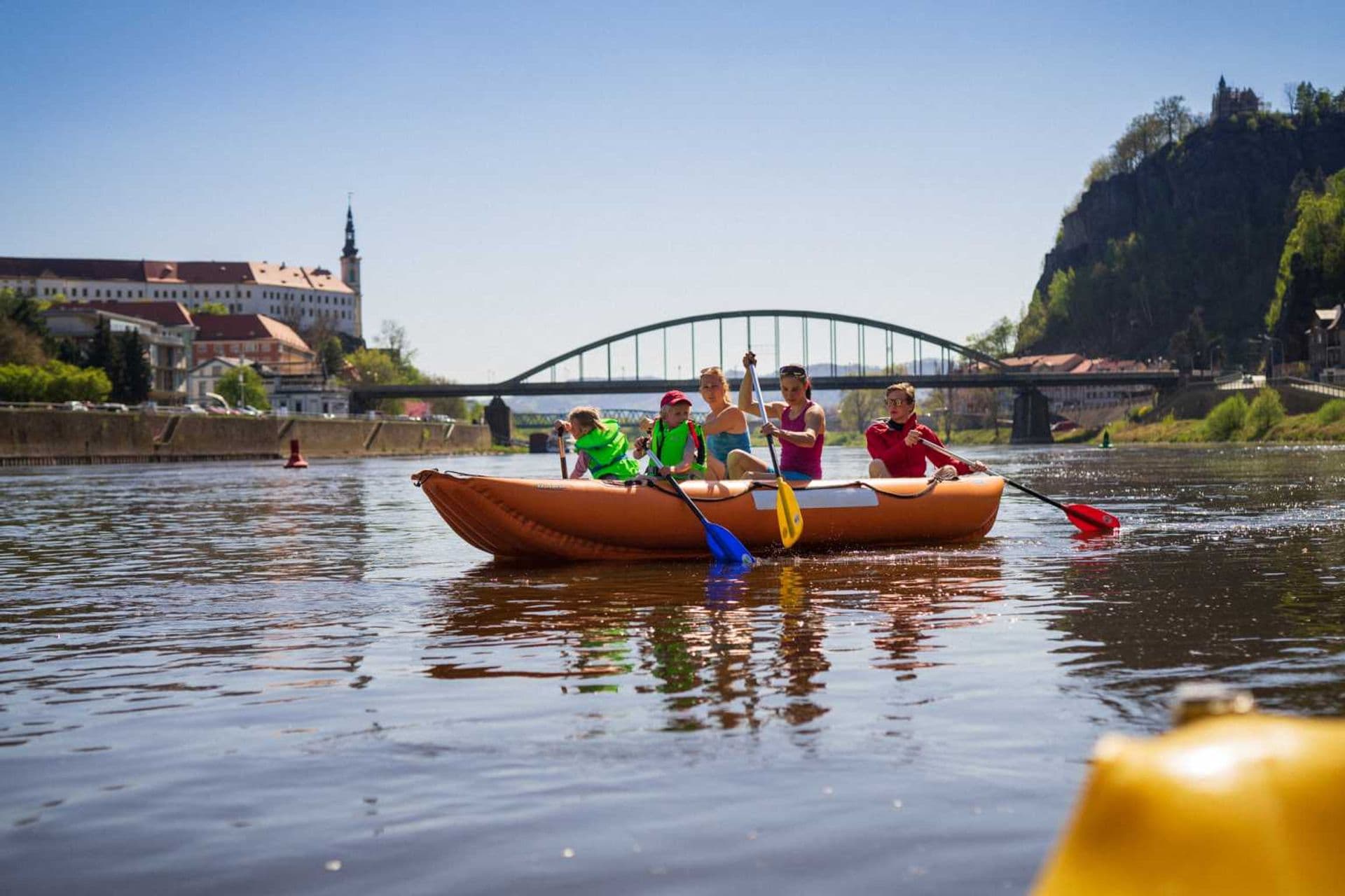 Rafting on the Elbe